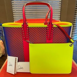 CHRISTIAN LOUBOUTIN Cabata Small Leather Tote Bag